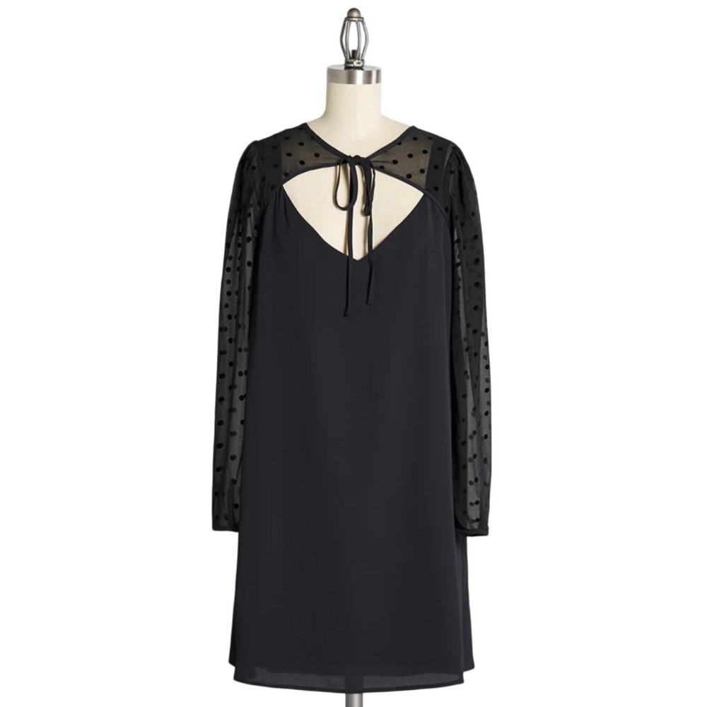 ModCloth Black After the Aria Shift Mini Dress Size Small